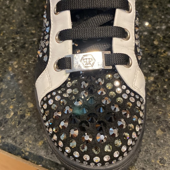 Phillip Plein rhinestone studded Hi-top mesh cutout Sneakers - Picture 3 of 7